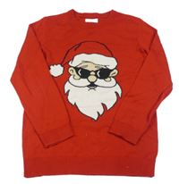 Červený vianočný sveter so Santou PRIMARK