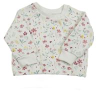 Smetanová mikiny s kvietkami PRIMARK