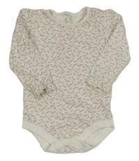 Biele body s kvietkami Tu