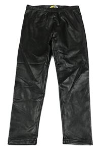 Černé koženkové legíny LOSAN