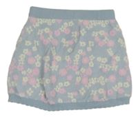 Svetlomodrá sukňa s kvietkami PRIMARK