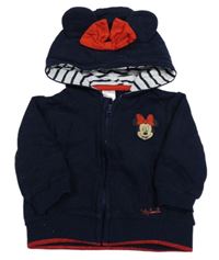 Tmavomodrá prepínaci mikina s Minnie a kapucňou C&A