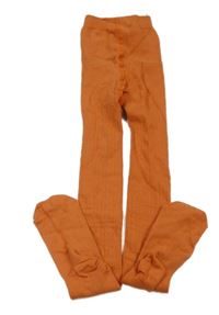 Cihlové žebrované punčocháče