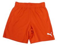Červené funkčné športové kraťasy s logom PUMA