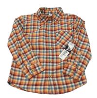 Nové - kockovaná vzorovaná košeľa mick mack