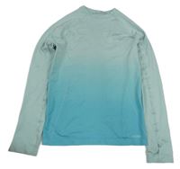 Azurovo-mentolové thermo tričko