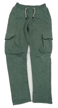 Khaki cargo tepláky Vertbaudet