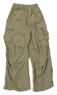 Khaki cargo šušťákové nohavice Y.F.K.