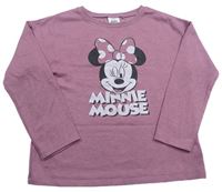Tmavoružová ľahká mikina s Minnie Disney