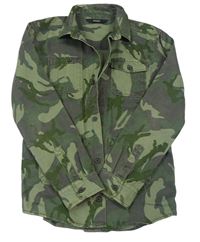 Kaki-sivá army rifľová košeľa George