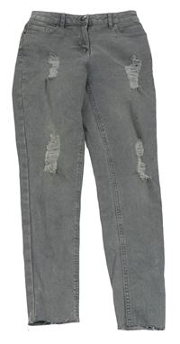 Šedé skinny rifle s prošoupáním Matalan