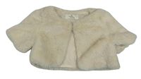 Svetlobéžové kožušinové podšité bolerko H&M