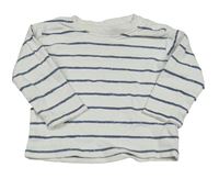 Bielo-tmavomodré pruhované tričko George