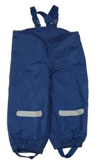 Tmavomodré šusťákové podšité laclové kalhoty Impidimpi