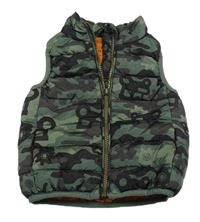 Army šusťáková zateplená vesta s traktory St. Bernard