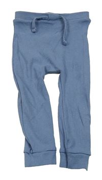 Modré rebrované ľahké tepláky Matalan