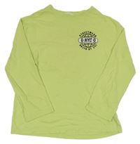 Limetkové tričko so skateboardom H&M