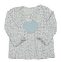 Bílé tričko se srdíčky