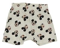 Smotanové bavlnené kraťasy s Mickeym H&M