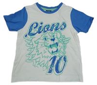 Bielo-modré tričko s lvem Lupilu