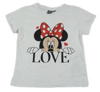 Biele tričko s Minnie Disney
