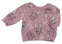 Starorůžová mikina s Daisy Primark