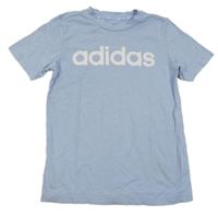 Světlemodré tričko s nápisem Adidas