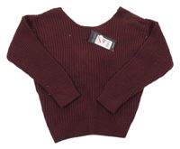 Hnedý crop sveter New Look