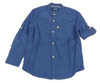 Tmavomodrá pruhovaná košile 