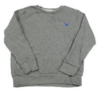 Sivá melírovaná mikina s výšivkou Next