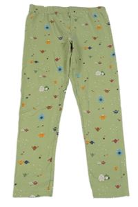 Zelené legíny s příšerkami 