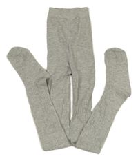 Sivé rebrované pančuchy Primark