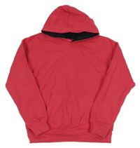 Tmavoružová mikina s kapucňou