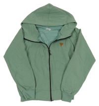 Zelená prepínaci mikina s kapucňou