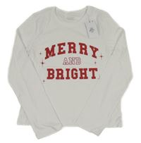 Nové - biele tričko s červeným nápisom Primark