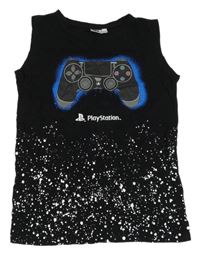 Čierne vzorované tielko s ovladačem - PlayStatiton