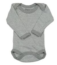 Bílo-šedé pruhované body 