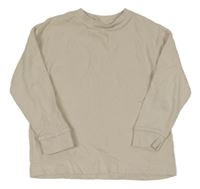 Smetanové žebrované triko F&F