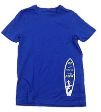 Modré tričko so surfom Pepperts
