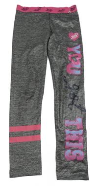 Šedé melírované sportovní legíny - Jojo Siwa Primark