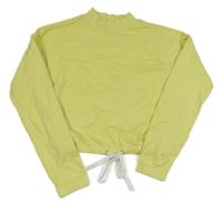 Žltá crop mikina H&M