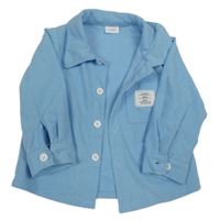 Světlemodrá žebrovaná košile Shein