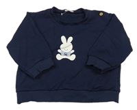 Tmavomodrá mikina s králikom Benetton