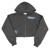 Antracitová prepínaci crop mikina s kapucí - Powerpuff girls H&M