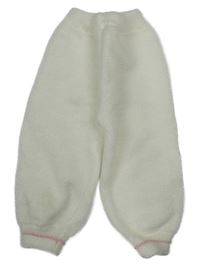 Bielo-ružové pletené tepláky