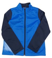 Modro-tmavomodrá prepínaci športová mikina