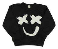 Čierna mikina so smajlíkom