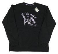 Nové - Černá mikina s motýlky Primark