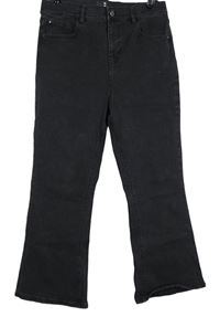 Dámské černé flare crop rifle TU 