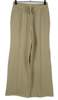 Nové - Dámské béžové široké tepláky George 